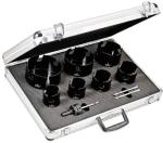 Starrett 10 Piece Carbide Tipped General Purpose Hole Saw Kit with Aluminum Case